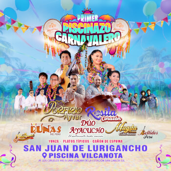 Primer Piscinazo Carnavalero en SJL